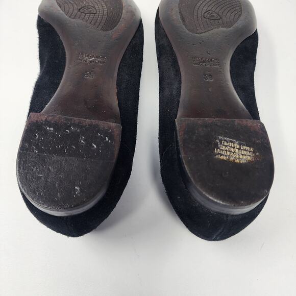 AGL Monika Cap Toe Ballet Flat EU39/US9 Black Suede & Patent Leather Rhinestone - Picture 14 of 14